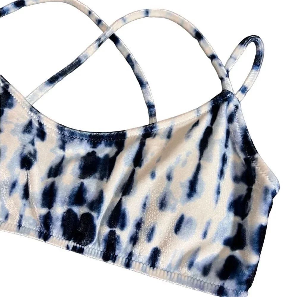 Pink Victoria’s Secret bikini top velvet tie dye Size Small - Picture 5 of 14